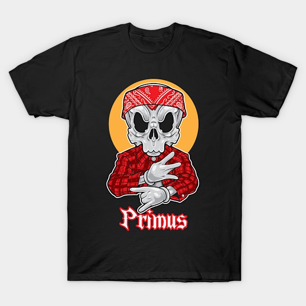 Skull Gangsta Primus T-Shirt by Ceogi Yen